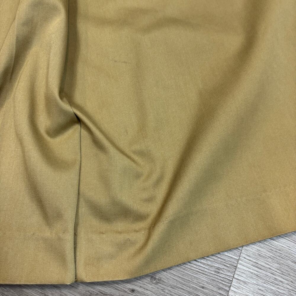 Vintage 70s Calvin Klein Pleated A Line Khaki Skirt Women's 10 Academia Twee - Picture 9 of 11